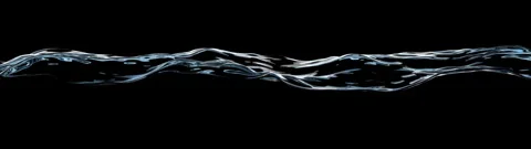 Large water wave sideview 库存影片 256614508