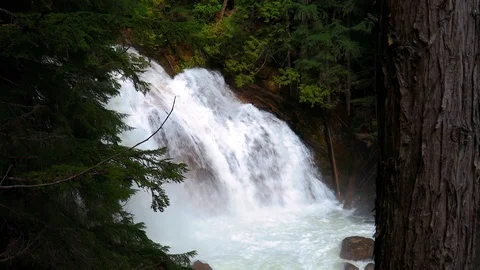 Large waterfall 4K Stock Footage 110967496