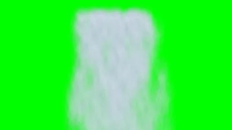 Large waterfall animation on green screen Stock Footage