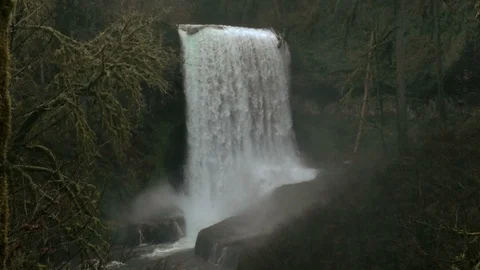Large Waterfall Stock Footage 87947838