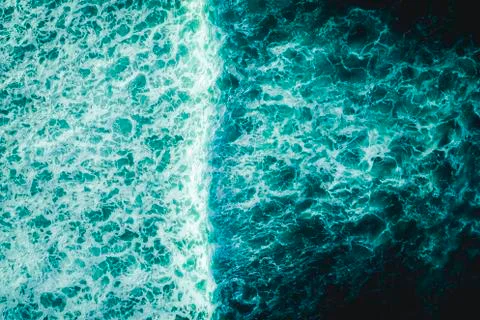Large wave from above Stock Photos