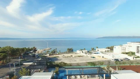 A large white building Stock Footage 131962536