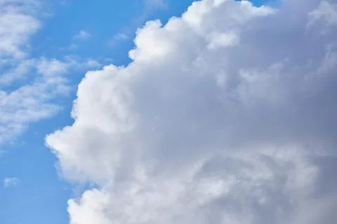 Large white cloud in the blue sky Stock Photos
