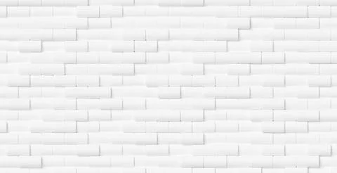 Large white cylinders geometry brickwall background wallpaper banner with r.. Stock Illustration