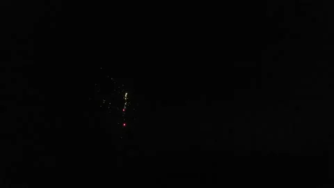 Large white firework with copyspace for text at the right side of the screen Stock Footage 142746528