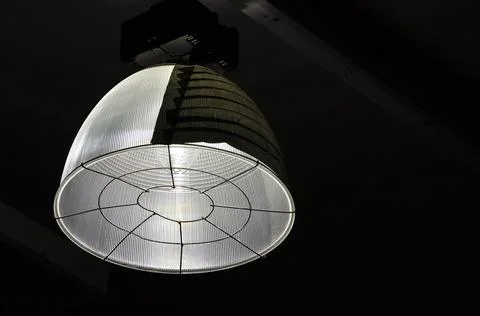 Large  White Hanging Ceiling Lamp Foto stock