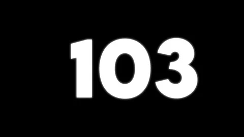 Large White Number45 Glowing On Black Background Minimalist Modern Typography Stock Footage 326664575