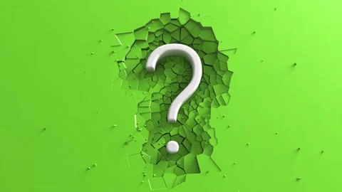 Large White Question mark minimalist ani... | Stock Video | Pond5
