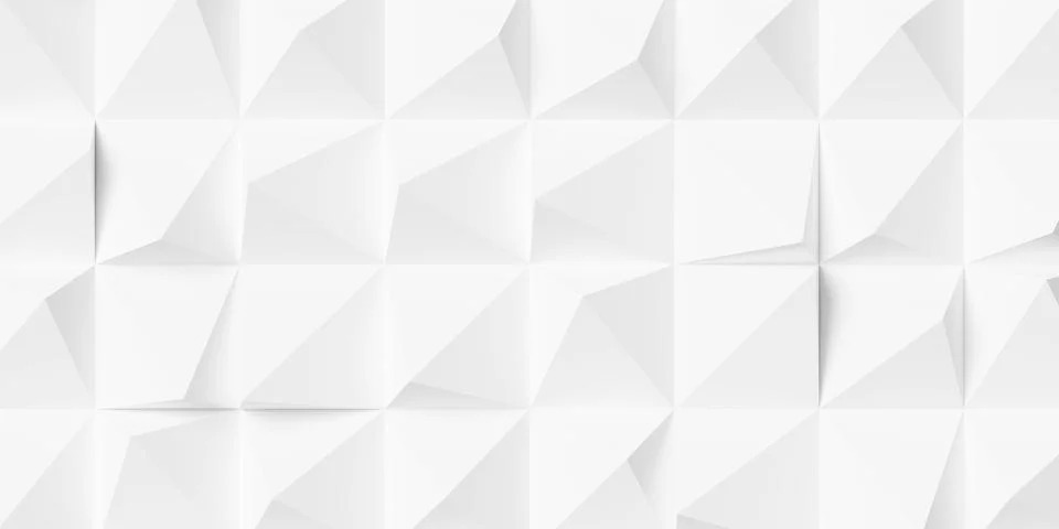 Large white random center polygon boxes or cubes geometry background wallpa.. Stock Illustration