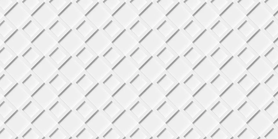 Large white square or cube frames diagonally arranged geometry background w.. Stock-Illustration