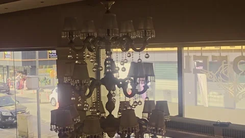 A large window with a. Stock Footage 284647501