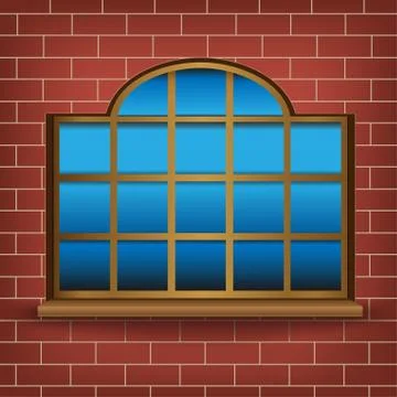 Large window Stock Illustration