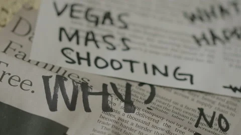 Large writing over newspaper article Stockbeeldmateriaal 171724633