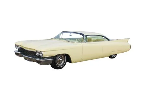 Large yellow coupe Stock Photos