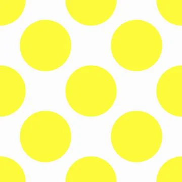 Large yellow dots on a white background. Stock Illustration