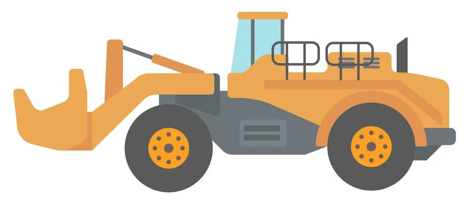 Large yellow dredge Stock Illustration