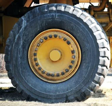 Large yellow Wheel Stock Photos