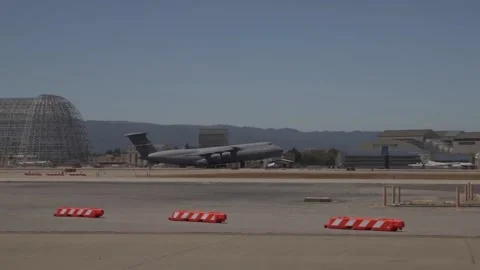 The Largest Aircraft in the U.S. Air Force C-5M Super Galaxy 038 Stock Footage 162055841