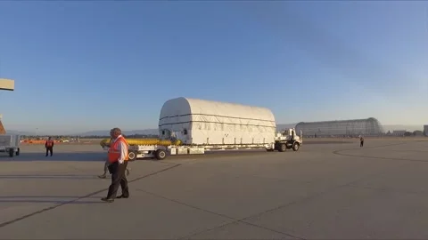 The Largest Aircraft in the U.S. Air Force C-5M Super Galaxy 027 Stock Footage 162056095