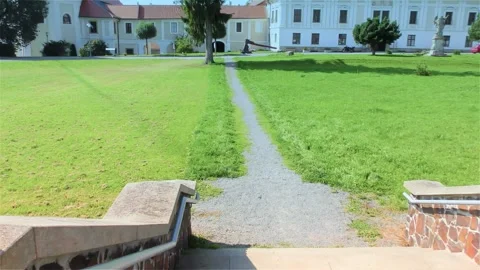The Largest Axe in the World - Konice Castle Stock Footage 252072228