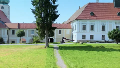 The Largest Axe in the World - Konice Castle Stock Footage 252072271