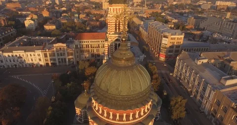 The largest basilica of eastern Europe. Video stock 95934316