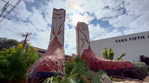 Largest Boots of the world in San Antonio - SAN ANTONIO, UNITED STATES - OCTOBER Stock Footage 221886353