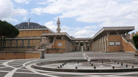 Largest mosque in Europe 4K Stock Footage 51263670