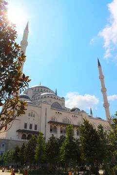 Largest mosque in Istanbul Stock Photos