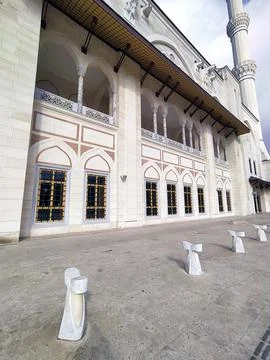 The Largest Mosque in Turkey, The Grand aml?ca Mosque Stockfoto's