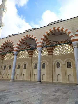 The Largest Mosque in Turkey, The Grand aml?ca Mosque Stock Photos