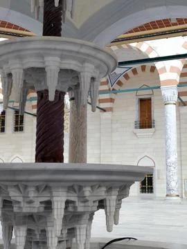 The Largest Mosque in Turkey, The Grand aml?ca Mosque Stock Photos