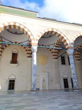 The Largest Mosque in Turkey, The Grand aml?ca Mosque Stock Photos