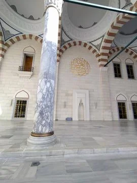 The Largest Mosque in Turkey, The Grand aml?ca Mosque Stock Photos