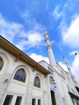 The Largest Mosque in Turkey, The Grand aml?ca Mosque Stock Photos