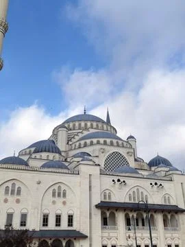 The Largest Mosque in Turkey, The Grand aml?ca Mosque Stock Photos