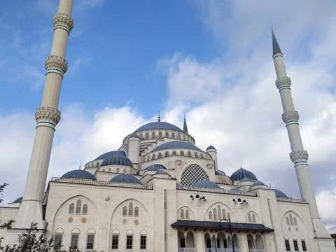 The Largest Mosque in Turkey, The Grand aml?ca Mosque Stock Photos