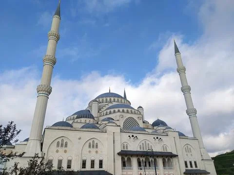The Largest Mosque in Turkey, The Grand aml?ca Mosque Stock Photos