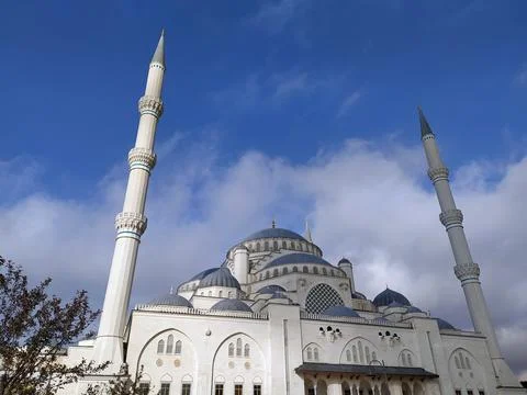 The Largest Mosque in Turkey, The Grand aml?ca Mosque Stock Photos