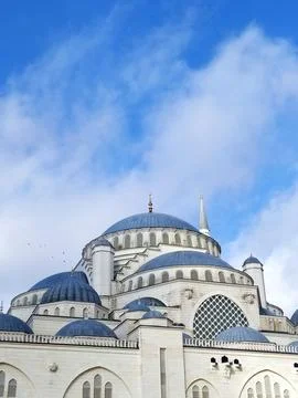 The Largest Mosque in Turkey, The Grand aml?ca Mosque Stock Photos