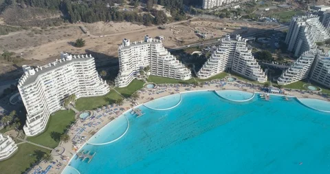 Largest Pool in the World ‚ San Alfonso Del Mar in Chile Stock Footage 103734902