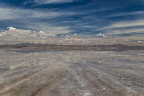 The largest salt flat in the world. Uyuni, Bolivia Stock Photos
