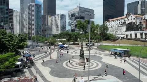 Largo da Carioca - Square - Rio de Janeiro Stock Footage 171884391