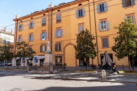 Largo Muratori Modena 스톡 사진