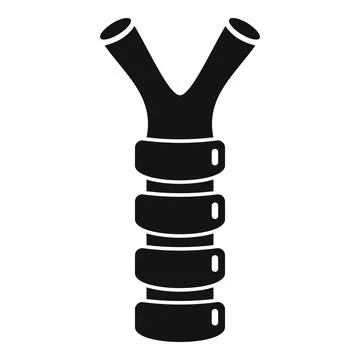 Laringe icon, simple style Stock Illustration