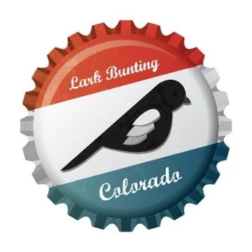 Lark bunting Stock Illustration