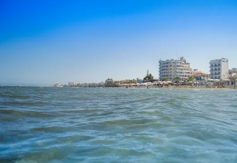 Larnaca beach, Cyprus Stock Photos