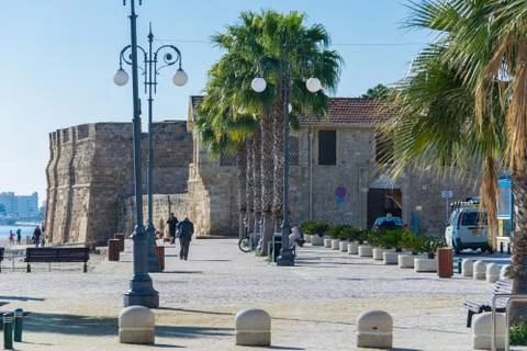 Larnaca Castle daytime Foto stock