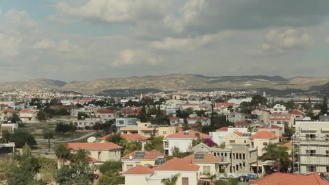 Larnaca city high view point during day Cyprus Stock Footage 318021828