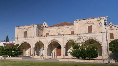 Larnaca, Cyprus, 2026,9th july, Saint Joseph Maronite Church main facade Vídeos de archivo 346603829